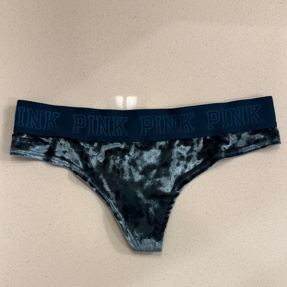 PINK Victoria’s Secret Velvet Panties with Logo Waistband